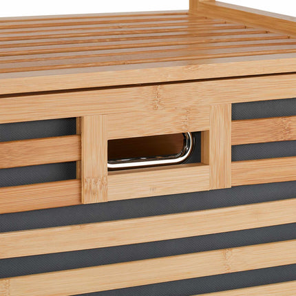 Laundry basket with 2 shelves