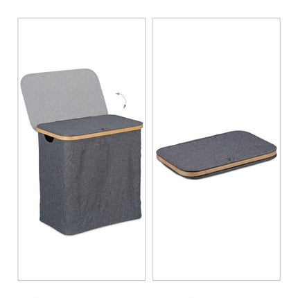 Laundry basket with lid 60 l