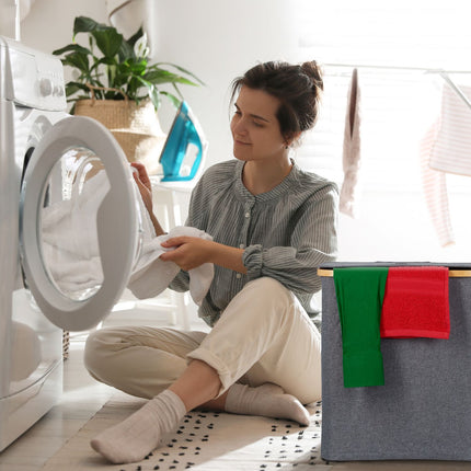 Laundry basket with lid 80 l