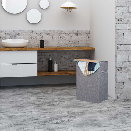 Laundry basket with lid