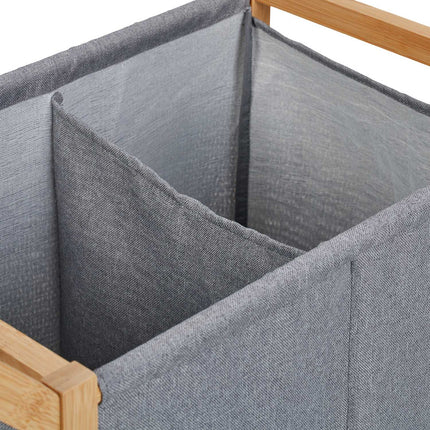 Laundry basket with wheels