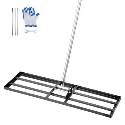 Lawn Leveling Rake, 36x10 in Plate, 83.9 in Handle