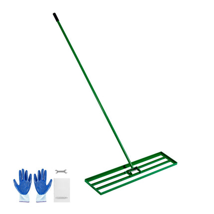 Lawn Leveling Rake, 48 x 10 in, 78 in Steel Handle