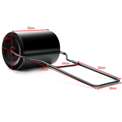 Lawn Roller 60L with U-Handle & Drain Plug