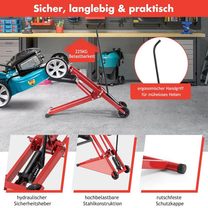 Lawn Tractor Lift, 227 kg Capacity, Adjustable Height