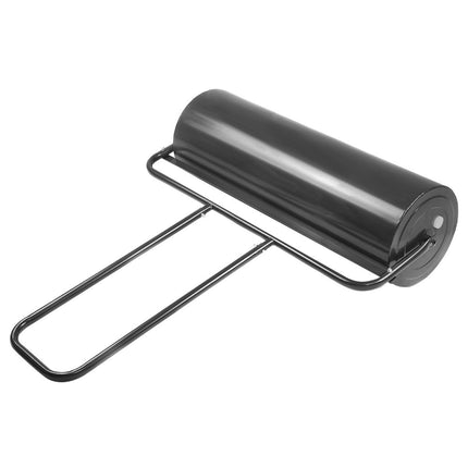 Lawn roller steel lawn roller with heavy-duty drum 114 x 90 x 30 cm black