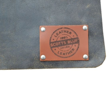 Leather BBQ Apron, Black – Adjustable, 3 Tool Loops