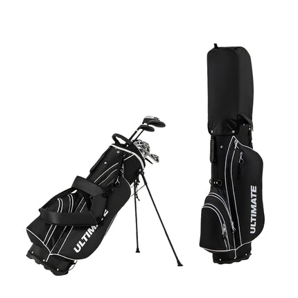 Left-Handed Men's Complete Golf Club Set with Stand Bag