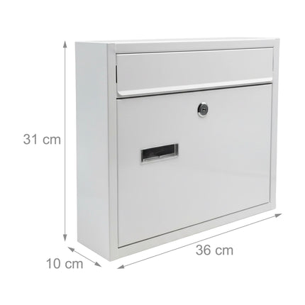 Letterbox, Wide Slot, Weatherproof Metal