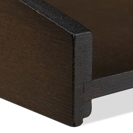 Letterbox bamboo dark brown