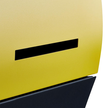 Letterbox with newspaper holder