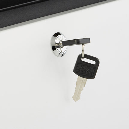 Letterbox with newspaper holder