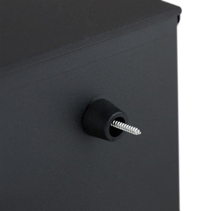 Letterbox with newspaper holder