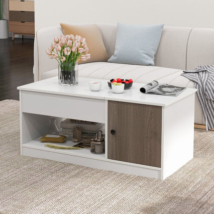 Lift-Top Coffee Table With Storage, Pneumatic Gas Lift