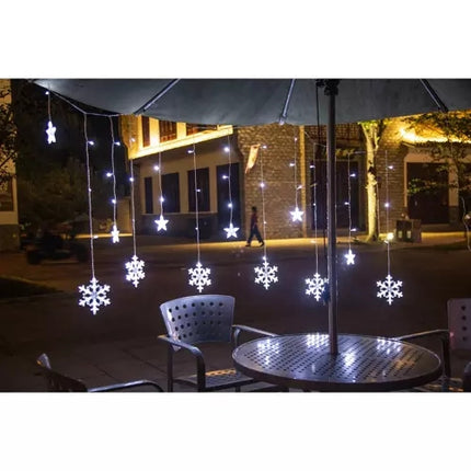 Light curtain 138 LED USB cool white KŚ19744