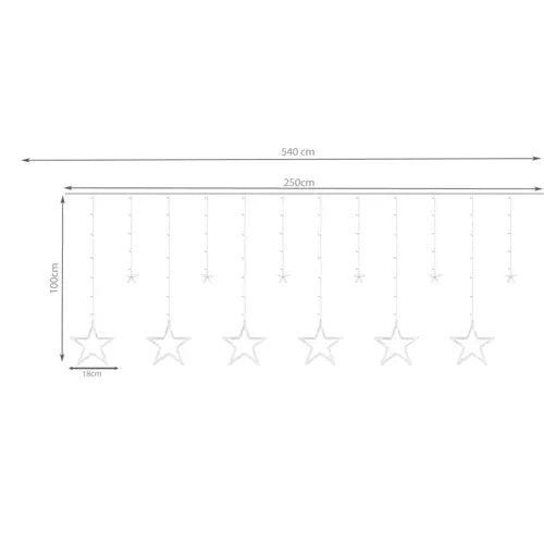 Light curtain 138LED USB - warm white KŚ19750