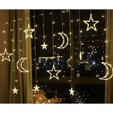 Light curtain 138 LED USB - warm white KŚ19758
