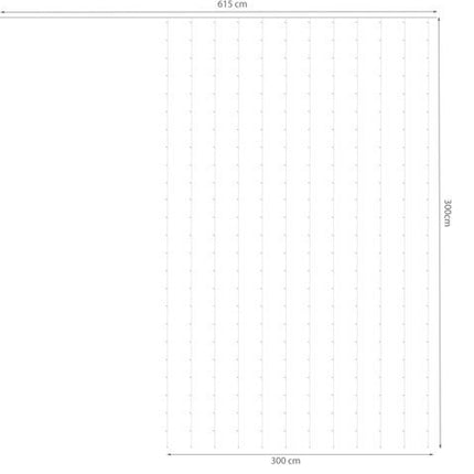 Light curtain 300LED - cold white 31V KŚ11333