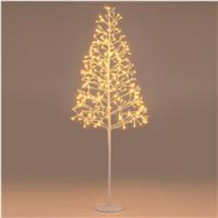 Lighted Birch Tree 120cm, 240 Warm White LEDs, Weighted Base