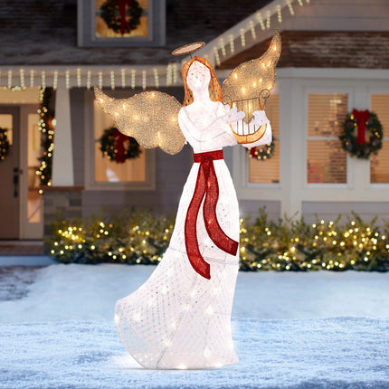 Lighted Christmas Angel, 150cm, 120 LED Warm White
