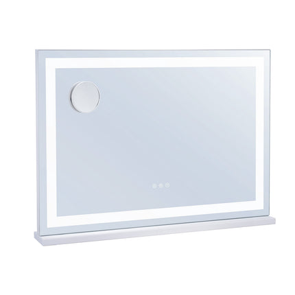 Lighted Makeup Mirror, 3-Color LED, USB, 80x55 cm