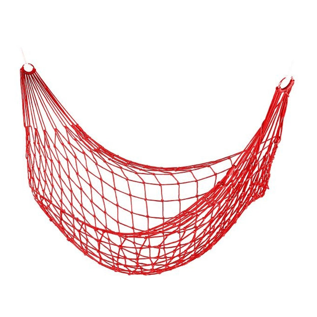 Lichte mesh hangmat in rood