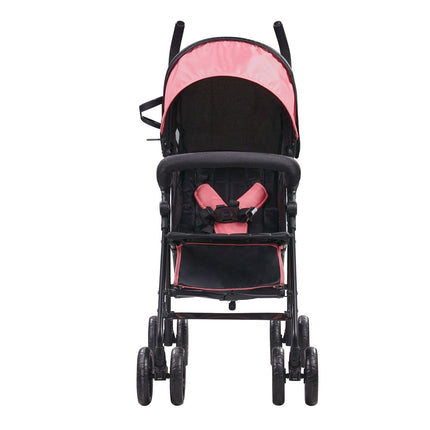 Lightweight Travel Stroller – Compact Fold, Recline, Large Basket
