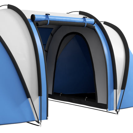 Lightweight tent for 4-5 people, water-repellent, 3 rooms