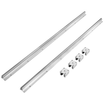 Linear Guide Rail Kit, 800mm 16mm, 2 Rails 4 Blocks