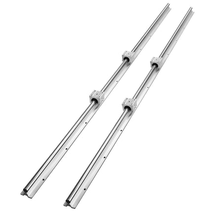 Linear Guide Rail Set, SBR16 1500mm, 2 Rails 4 Blocks