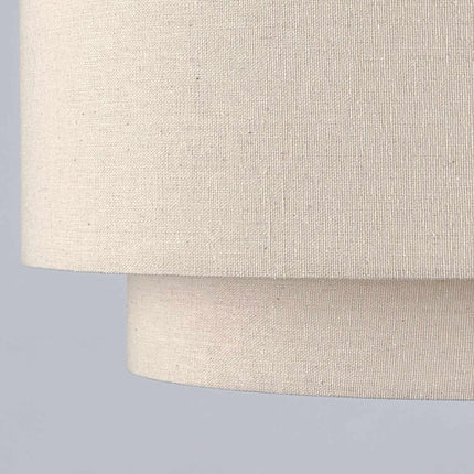 Linen Ceiling Lamp, Beige Bronze, 24x35 cm
