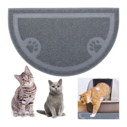 Litter box mat