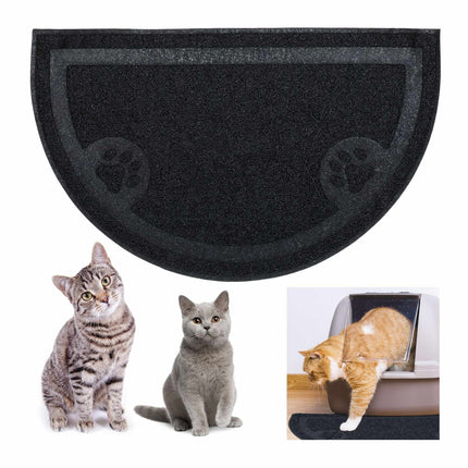 Litter box mat