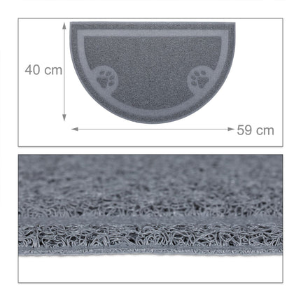 Litter box mat