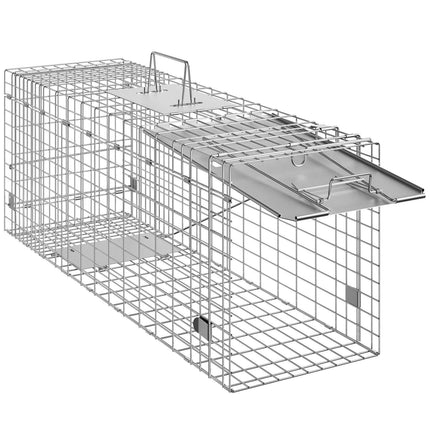 Live Animal Cage Trap, 79 x 25 x 30.5 cm, Foldable