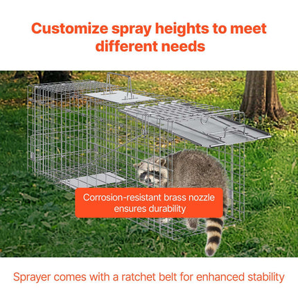 Live Animal Cage Trap, 79 x 25 x 30.5 cm, Foldable