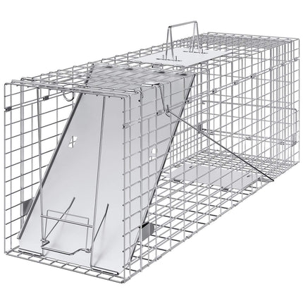Live Animal Cage Trap, 79 x 25 x 30.5 cm, Foldable