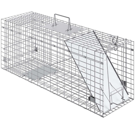 Live Animal Cage Trap, 79 x 25 x 30.5 cm, Foldable