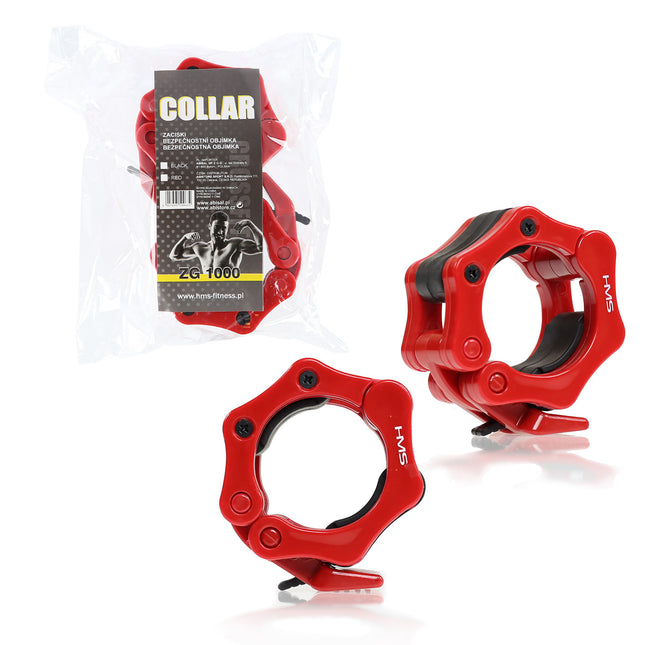 Lock Jaw Collars, Red, 2 Pcs