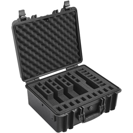 Lockable Hard Pistol Case, IP67 Waterproof, Holds 5