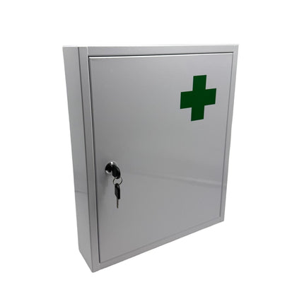 Lockable Medical Cabinet – White, 5 Compartments