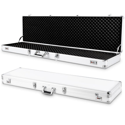 Lockable Silver Gun Case with Foam Insert