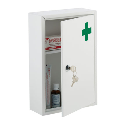 Lockable medicine cabinet