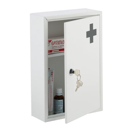 Lockable medicine cabinet