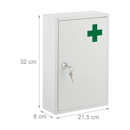 Lockable medicine cabinet
