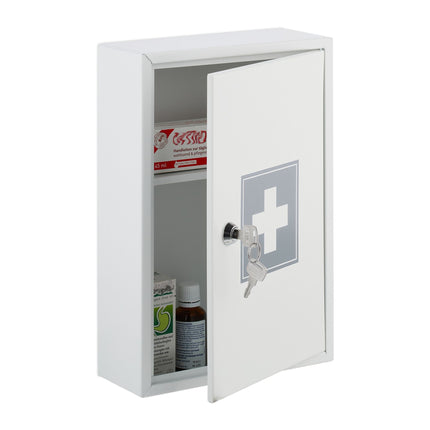 Lockable medicine cabinet