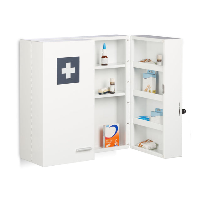Lockable medicine cabinet