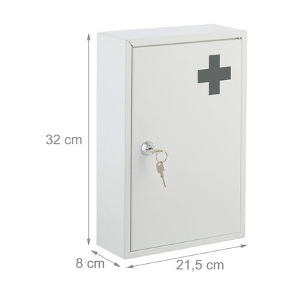 Lockable medicine cabinet