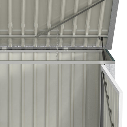 Lockable wheeled box in steel, fits 2 tonnes, green