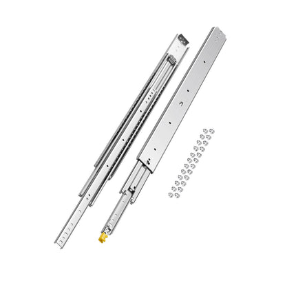 Locking Drawer Slides, 37 In, 500 lb, Full Extension